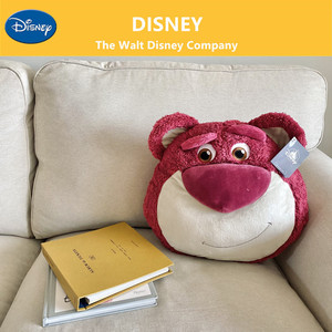 香港正品迪士尼 玩具总动员 草莓熊抱枕公仔摆件毛绒玩偶靠枕坐垫