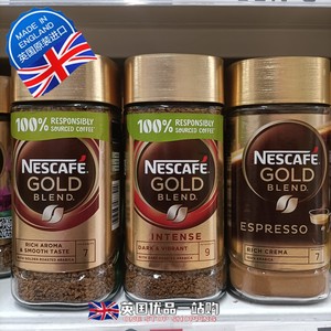 现货英国进口雀巢意式特浓速溶无糖黑咖啡粉Nescafe Espresso200g