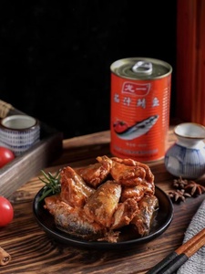 青岛龙一茄汁鲭鱼茄汁三文鱼罐头厂家直发开盖即食正品保证