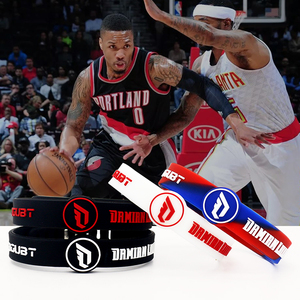 球星nba利拉德篮球手环硅胶可调节手带周边纪念品珍藏版生日礼物