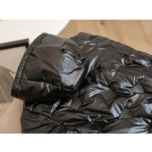a545 鲨鱼皮免洗黑色羽绒服 男女童都可穿 不跑毛 110-160码