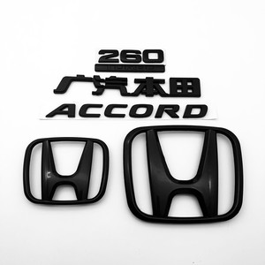 适用于十代雅阁改装车标贴前后标后尾标accord英文字母标志黑色