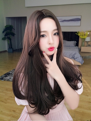 假发女长卷发大波浪中分网红可爱长直发自然全头套中长发微卷逼真
