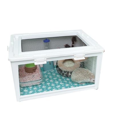 刺猬箱子刺猬幼崽饲养箱m 刺猬笼保温箱爬箱 仓鼠笼子刺猬活物笼