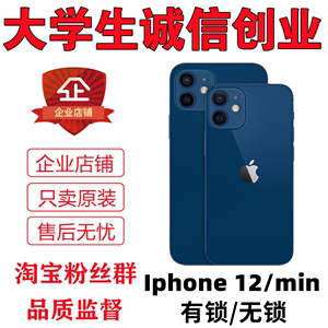 【二手】Apple/苹果 iPhone 12尖端爱疯数码  国行美版12mini手机