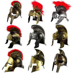 古罗马武士道具中世纪头盔塑料兵器道具希腊PU刀剑匕首盾牌小刀