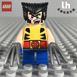 lego乐高英雄76073 sh364 q版迷你金刚狼 人仔 含武器 载具