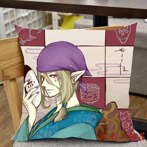 怪化猫卖药郎方形抱枕 二次元动漫周边diy定制送宅男腐女生日礼物