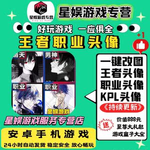 王者荣耀职业头像 kpl头像王者边框可自定义内容安卓版本一步到位