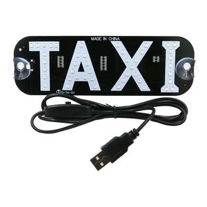 汽车LED的士TAXI 代驾指示灯USB 出租车灯牌照灯 5-6V