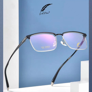 燕子眼镜a pen/一支笔5032纯钛超轻半框男款眼镜架送轩尼防蓝光