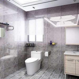卫生间浴室瓷砖厨房配套300x600墙砖格子花片 厨卫防滑地砖釉面砖