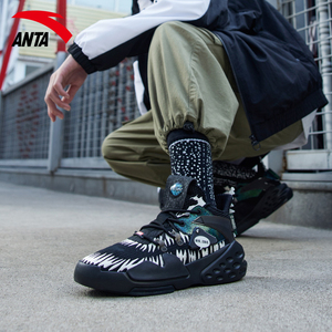 安踏男鞋霸道漫威毒液2021夏季新款官网旗舰厚底板鞋透气休闲鞋子