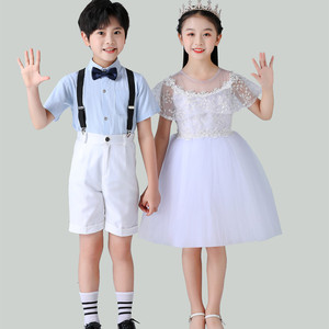 六一儿童演出服幼儿园女童舞蹈蓬蓬裙小学生男孩朗诵合唱表演服装