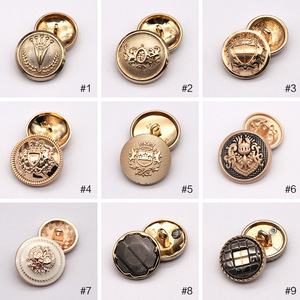 毛呢大衣扣子高档金色