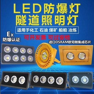 led防爆灯厂房100瓦200W400W投光灯工地施工低压24V36V户外隧道灯