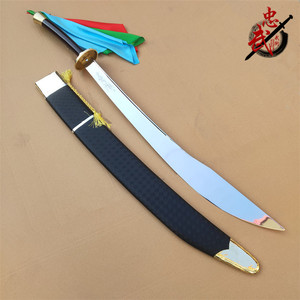 八卦刀半硬刀锻打不锈钢工艺传统八卦双手刀武术表演太极硬刀包邮