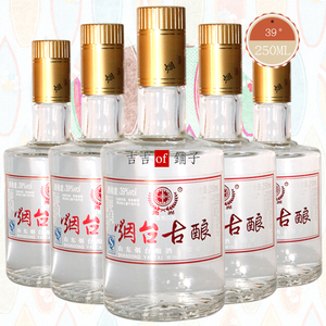 烟台古酿39度 鱼光小古酿 250ml×12瓶 浓香型白酒