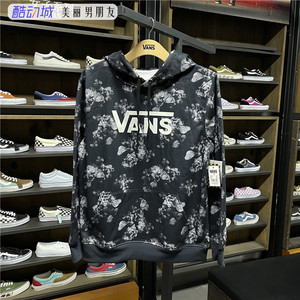 vans范斯 女子连帽卫衣花卉印花运动休闲套头衫vn0a3qr8rey