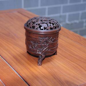 日本进口铜香炉