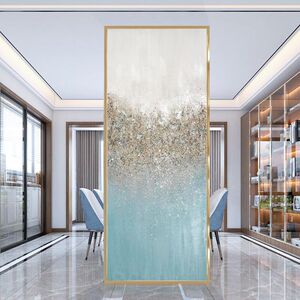 轻奢长虹艺术玻璃屏风隔断墙客厅遮挡玄关背景墙家用装饰现代简约