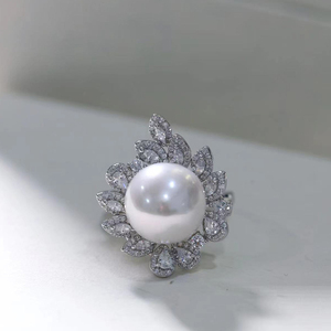 Alice Pearl 瑰丽珠玑可调节大珍珠戒指贵气珠宝设计款