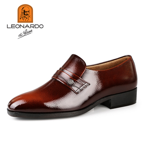 利奥纳多 leonardo日本老人头进口男鞋 专柜正品 男士皮鞋