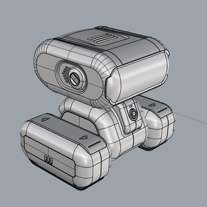 小机器人玩具 3d犀牛模型rhino建模渲染3d模型工业设计作业素材