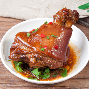 红烧肘子600g半成品熟食大猪肘子招牌菜宴席酒店特色食材快捷菜