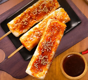 脆皮年糕排串半成品商用烧烤油炸火锅食材200串一件糯米年糕块