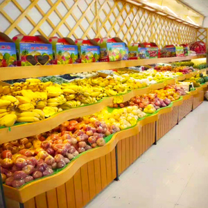 501人付款淘宝新疆包邮实木水果阶梯柜多层展示柜台阶梯形陈列货架钢