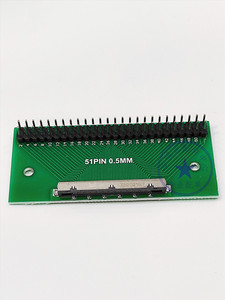 LVDS转接板 软排线测试板TFT LCD座测试板 41p 51pin转2.54mm排针