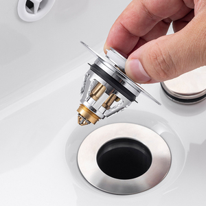 洗手池漏水塞碗池面脸盆弹跳芯堵孔塞子脸池防堵水神器下水塞配件