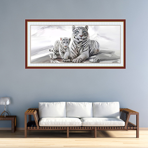 老虎画挂画招财