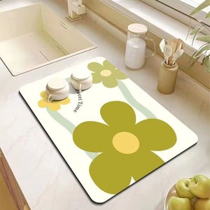 厨房台面沥水垫高颜值硅藻泥吸水餐垫灶台洗碗垫卫生间洗漱防滑垫