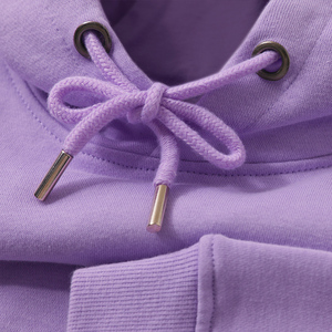 紫色鸢尾紫连帽卫衣女360克香芋紫浅紫色宽松纯色情侣帽衫上衣男