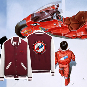 阿基拉药丸夹克日系潮akira复古衣服春秋情侣胶囊棒球服开衫上衣