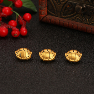 黄金富甲天下转运珠3d硬金999足金招财小金龟壳龟背情侣款手链