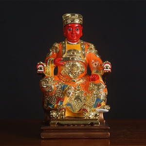 郭圣王神像道教用品广泽尊王神像风水佛像摆件保安尊王彩绘工艺