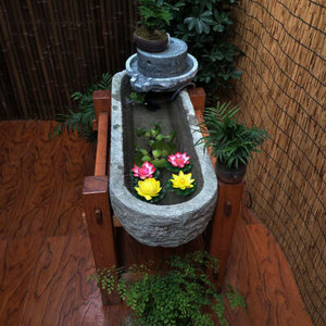 旧石槽子老石槽水槽马槽水缸花盆户外庭院养鱼池装饰景观流水摆件