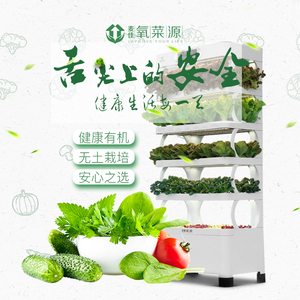 氧菜源家庭智能种菜机无公害蔬菜空气净化室内园艺阳台种菜最新款