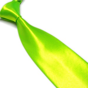 男士仿真丝纯色10cm宽领带正式结婚礼宴会亮绿色手打礼盒装ties
