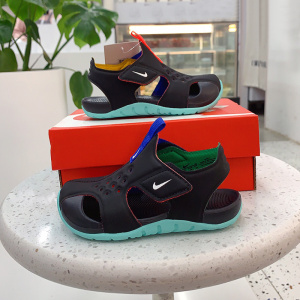 nike耐克防滑洞洞鞋2022夏季新款大童小童男童女童魔术贴软底凉鞋