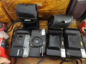 80-90年代奥林巴斯JEC牌傻瓜相机装电池无反应配件4只。第陆柒组