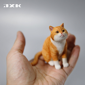 JXK 1/6 公主猫 精致可爱帽子橘猫蓝猫咪宠动物模型摆件手办潮玩