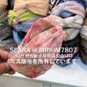 SEARA正宗韩国产头骷东门流行头饰甜美发箍布艺头箍夏季雪纺发卡