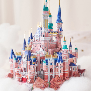 迪士尼城堡拼图立体高难度3d模型成年金属拼装14岁以上潮玩建筑