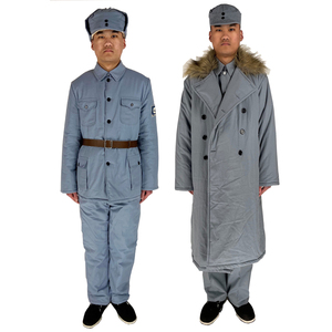 000人付款淘宝红军衣服八路军演出服棉袄老式军装大衣男新四军抗战