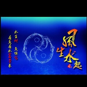 鱼缸背景贴纸高清图水族箱格子装饰如鱼得水风生水起壁画自沾防水