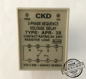 【厂家直供】CKD牌 APR-3S 380V 欠逆相检知 相序保护继电器